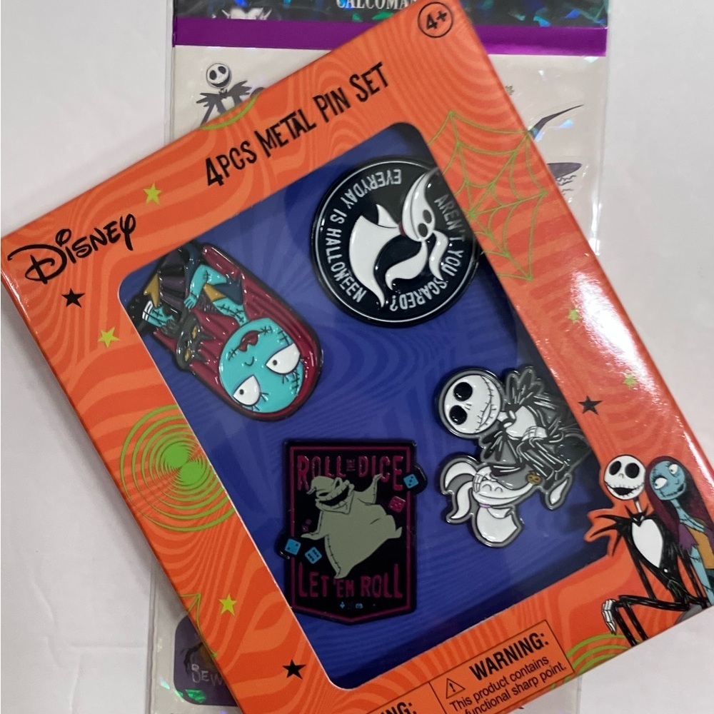 Nightmare B4 Christmas 4 Pin & Stickers